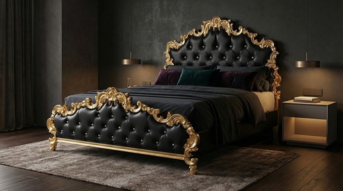 Letto matrimoniale barocco - letto,