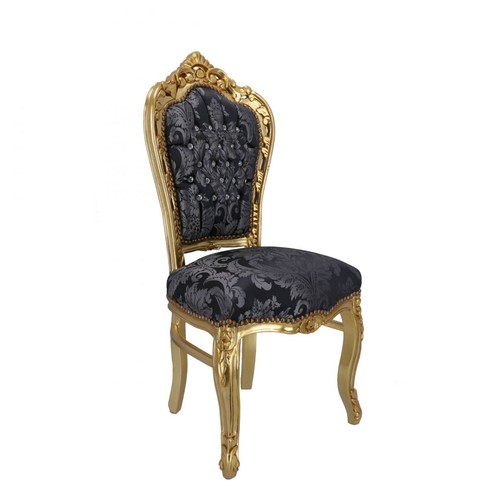 Sedia legno foglia oro - in,