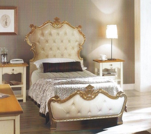 Letto singolo legno barocco - in,