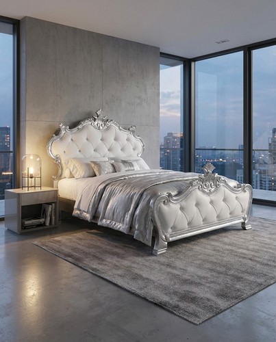 Letto piazza mezza barocco - letto,