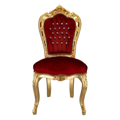 Sedia legno foglia oro - foglia, e