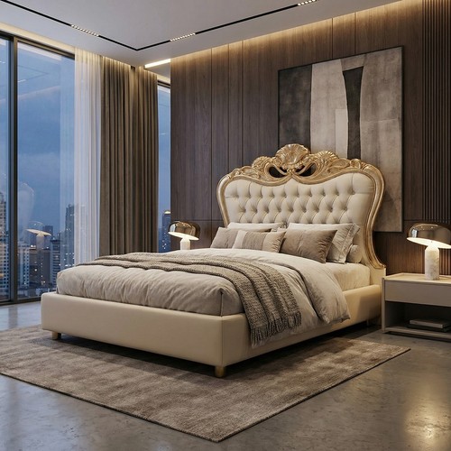 Letto barocco matrimoniale con - barocco,